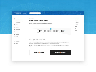 Procore Design Guidelines