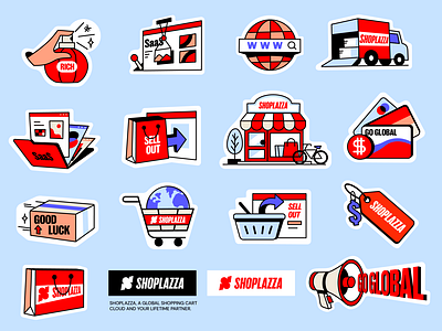 E-commerce stickers-SHOPLAZZA