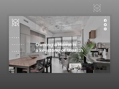 Real estate Website carousel clean full screen slider homepage design latest minimal modern slider ui website white