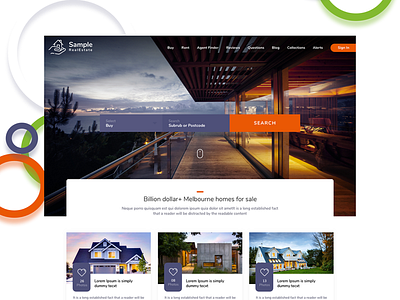 Real Estate Website Design building design real estate website