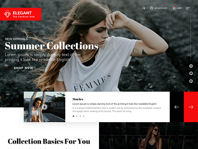 Fashion clean cool fashion latest minimal modern new online shopping