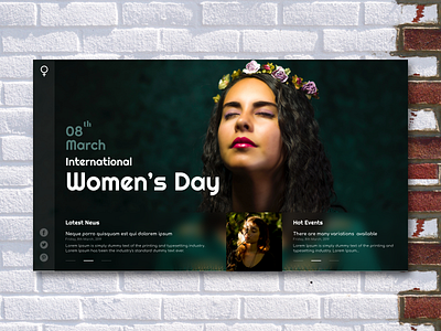 Happy Women's Day. clean day design happy latest march modern new ui ux webdesign website women women empowerment women fashion