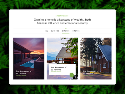 Isotope Filter Concept building cooling filter green isotope latest minimal new realestate simple typogaphy ui ux website white