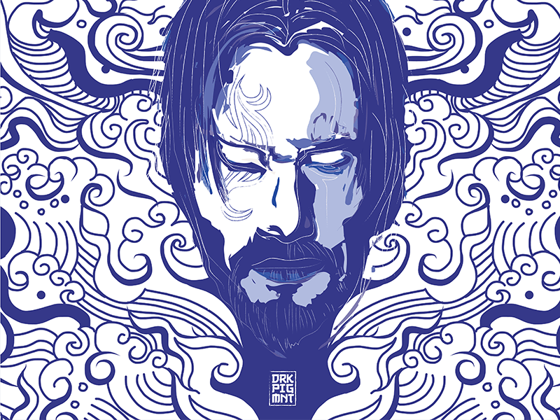 Baba yaga design illustration john wick