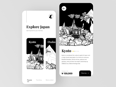 Explore Japan design madewithadobexd madewithxd mobile mobile app design mobile ui ui ux