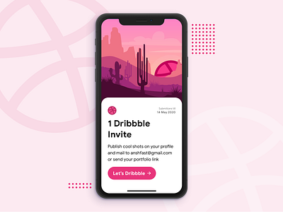 1 Dribbble Invite dribbble dribbble invitation dribbble invite dribbble invite giveaway invitation invite invite giveaway iphone x mobile ui ui design