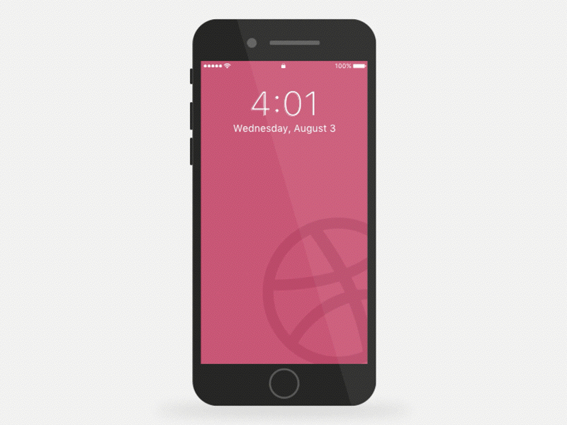 Dribbble First Shot debut debuts dribbble first shot hello dribbble invite ios 10 notification iphone mobile notification ui