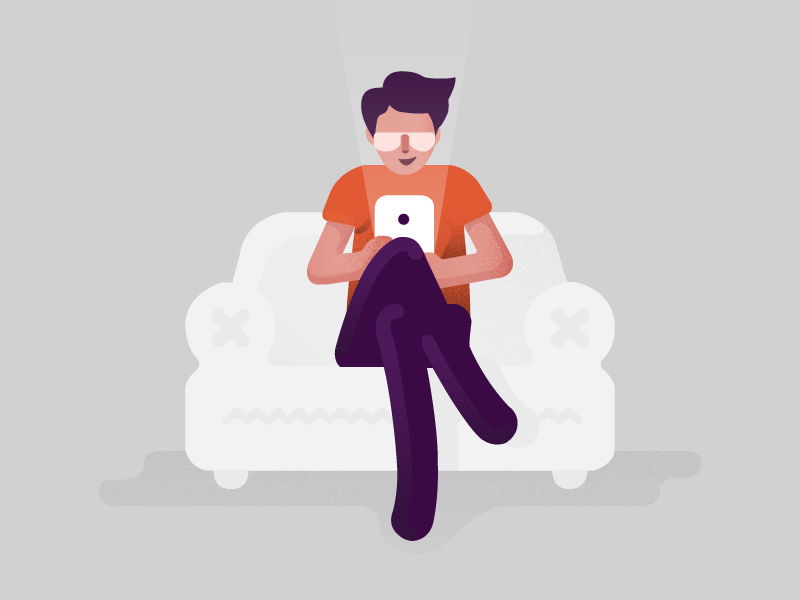 Relaxing at home by Ashutosh Parihar on Dribbble