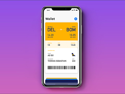 Apple Wallet apple wallet boarding pass booking booking confirmation flight flight ticket ios iphone iphone x passbook ticket wallet