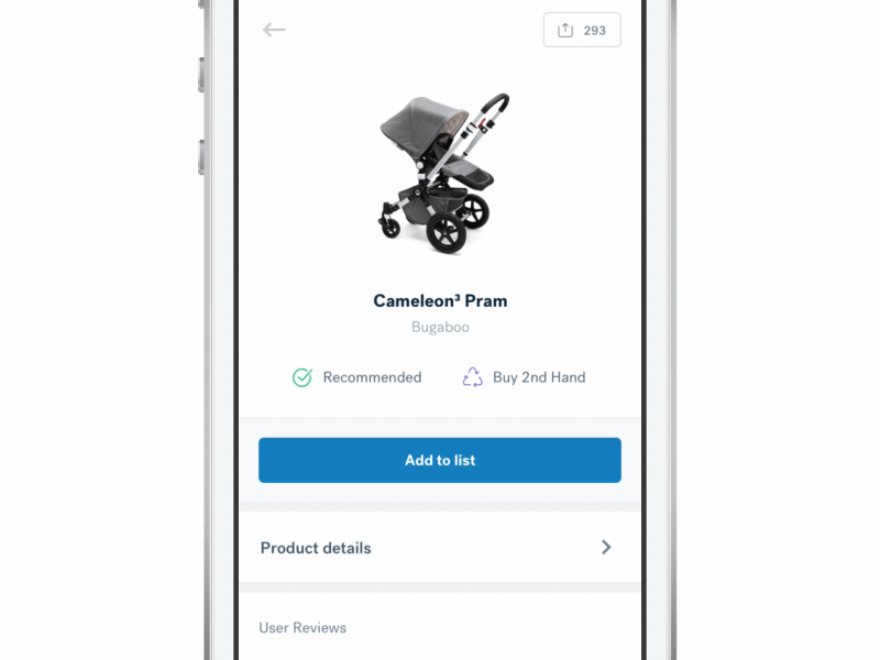 Baby product app