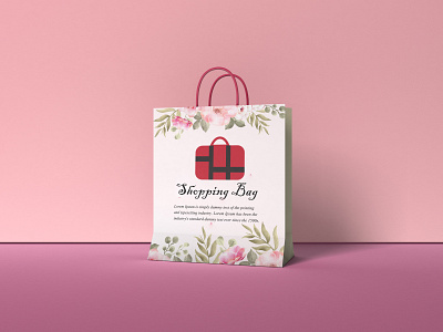 Shopping Bag Logo 3d adobe illustrator adobe photoshop animation app bag branding business design graphic design illustration logo motion graphics shopping ui