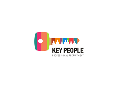 Key People agency staff branding identity logo recruiting