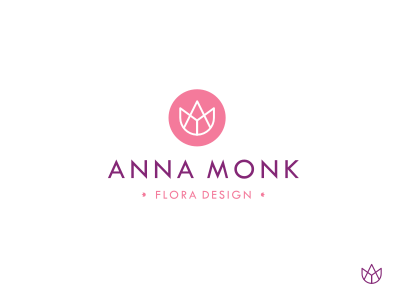 Anna design flora identity logo branding monogram symbol tulip