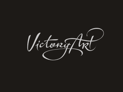 Victory Art art gallery logo modern victory