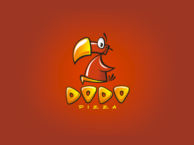 Dodo bird branding dodo logo pizza