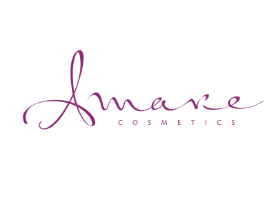 Amare Cosmetics amare branding calligraphy cosmetics identity logo woman