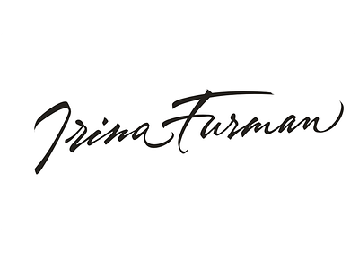 Irina Furman blogger branding calligraphy identity journalist logo writer