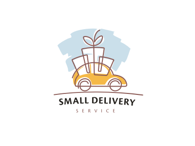 Small Delivery cargo delivery logo service small