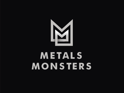 M Monsters design lettering logo mark metal monogram monster sb sbdesign symbol type