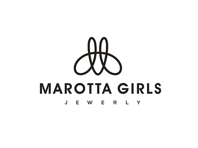 Marotta girls branding caligraphy company identity jewerly logo monogram