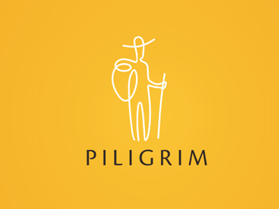 Piligrim agency identity logo logotype mark piligrim travel typography