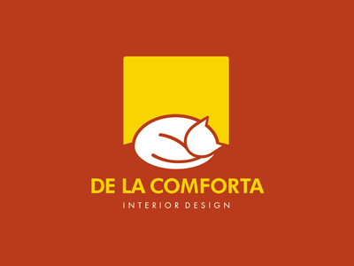 DE LA COMFORTA cat design identity interiod logo logotype mark studio typography