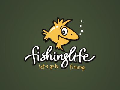 Fishinglife anglers calligraphy character custom fish fisherman lettering logo online script store typography