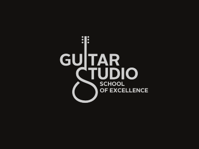 Guitar Studio brand branding excellence guitar identity music school