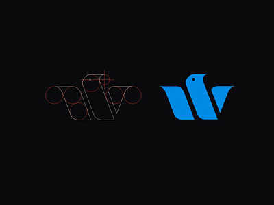 W Bird brand branding design icon identity letter lettering logo logotype mark monogram sb symbol typography