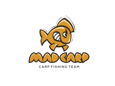 Mad Carp brand branding carp fish fishing font identity logo logotype mad sport tail team