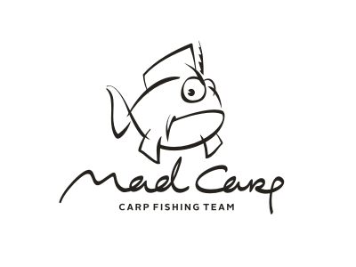 Mad Carp (final logo) brand branding carp fish fishing font identity lettering logotype mad sport team