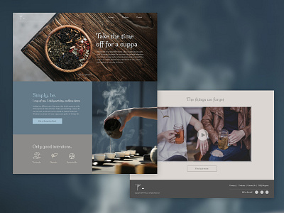 Landing Page for Tea | Daily UI #003 003 dailyui design landing page tea ui ui design website