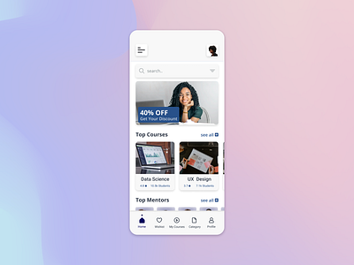 online course app UI 🧑‍💻💡