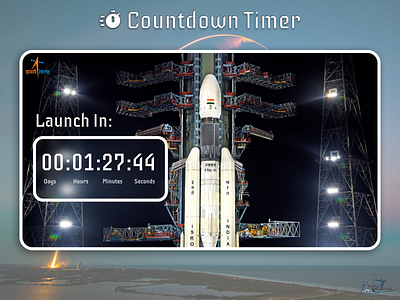 Countdown Timer-DailyUI_014 dailylearning dailyui design isro ui uichallenge uidesign uidesigner ux