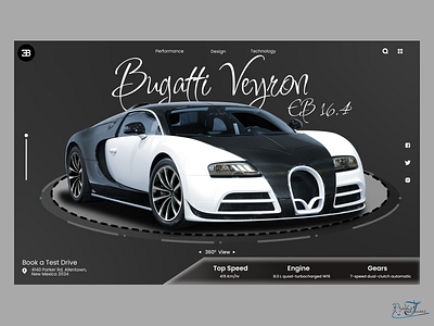 Bugatti Car- Web Design dailylearning dailyui design ui uichallenge uidesign uidesigner ux