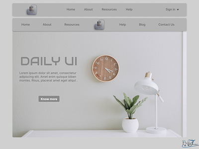 Header Navigation-DailyUI_053 dailylearning dailyui design ui uichallenge uidesign uidesigner ux