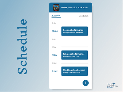 Schedule - DailyUI_071 animation dailylearning dailyui design illustration ui uichallenge uidesign uidesigner ux