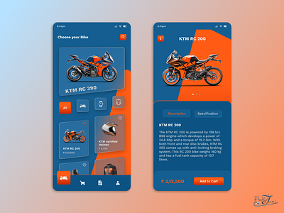 KTM App Design dailylearning dailyui design illustration logo ui uichallenge uidesign uidesigner ux