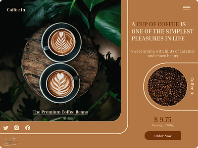 Coffee Beans - UI Concept dailylearning dailyui design illustration logo ui uichallenge uidesign uidesigner ux