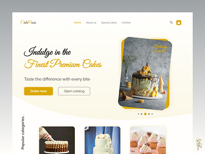 Cake Shop UI Design