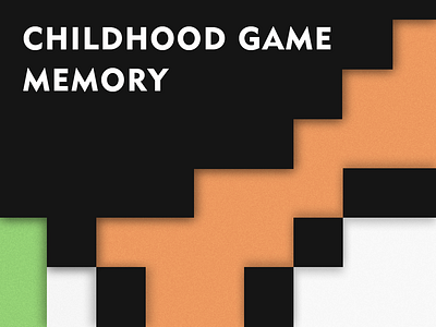 Childhood Game Memory childhood color design game grid illustration memory play ui