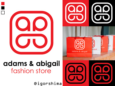 Adams & Abigail logo, fashion store/clothing brand adobe illustrator adobe photoshop brand design brand logo branding daily logo daily logo challenge design graphic design graphic designer graphics inspiration logo logo concept logo daily logo inspiration logo maker logo mark logos mock up