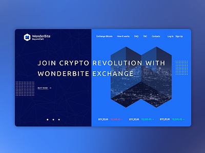 Cryptocurrency Landing page bitcoin crypto ethereum landing onepage tech ui ux webdesign webpage