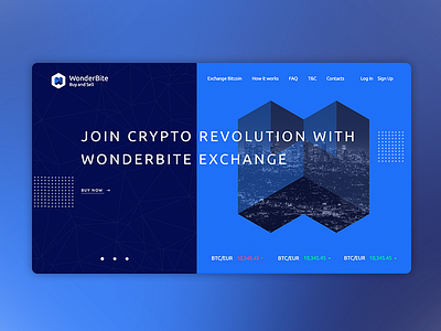 Cryptocurrency Landing page