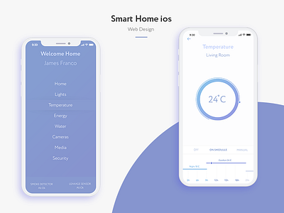 Smart Home ios app appios houde ios iphone iphonex minimalism smart smarthouse webdesign