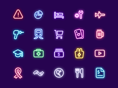 Category Icons app branding category glyphs icon iconography icons illustration mobile ui