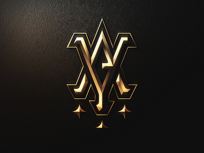 Forged in Gold branding gold icon logo metal monogram pennsylvania pittsburgh ya yinz yinzer
