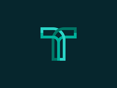 Woven T brand icon identity letter letterform logo monogram symbol t typography