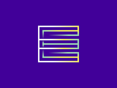 E branding design e icon identity letter logo type