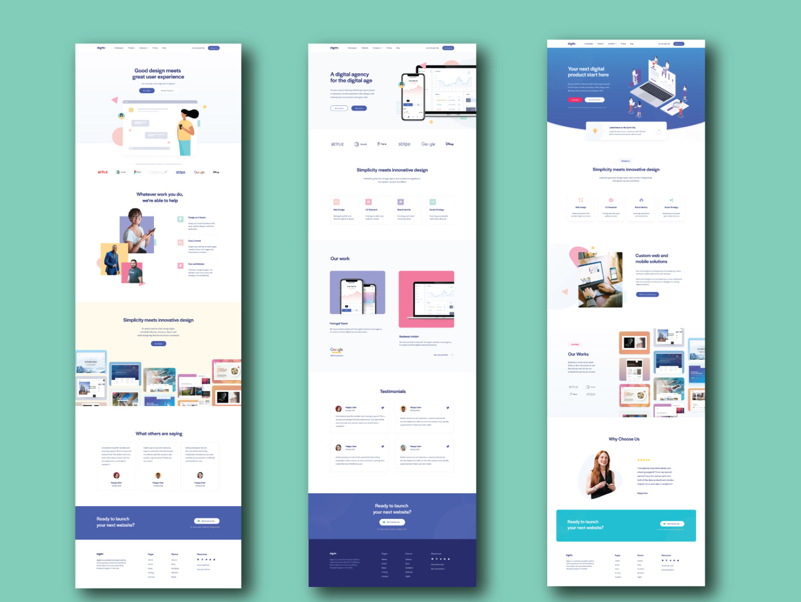 Landing page design by Razaul Haque on Dribbble